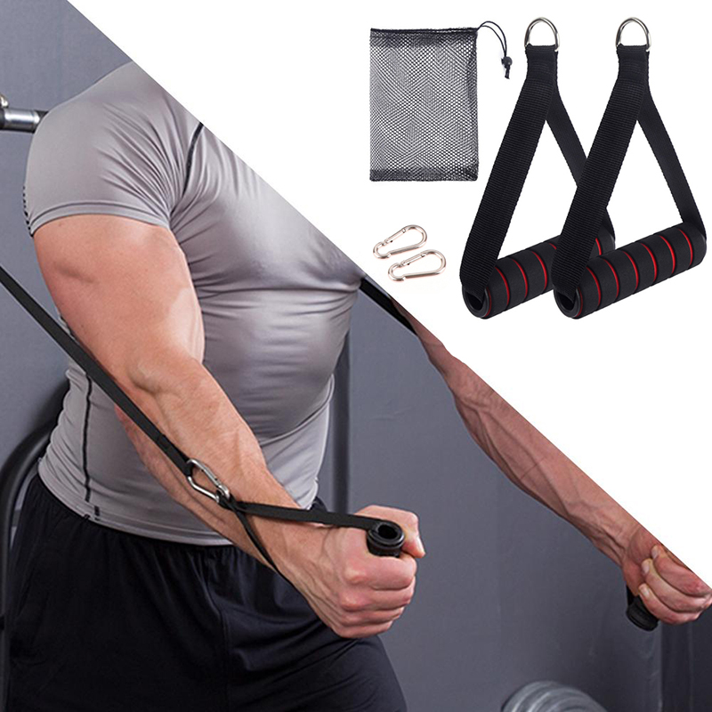 D Ring Strap - 1Set D-Ring Metal Gym Handles Grip