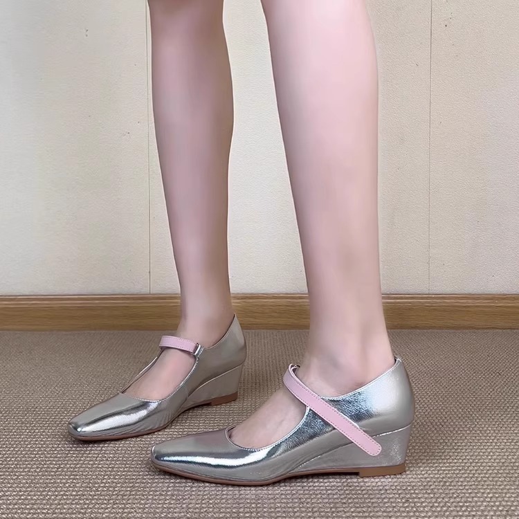 Women's Wedge Square Toe Shall - đánh giá và giá Velcro Hook Loop