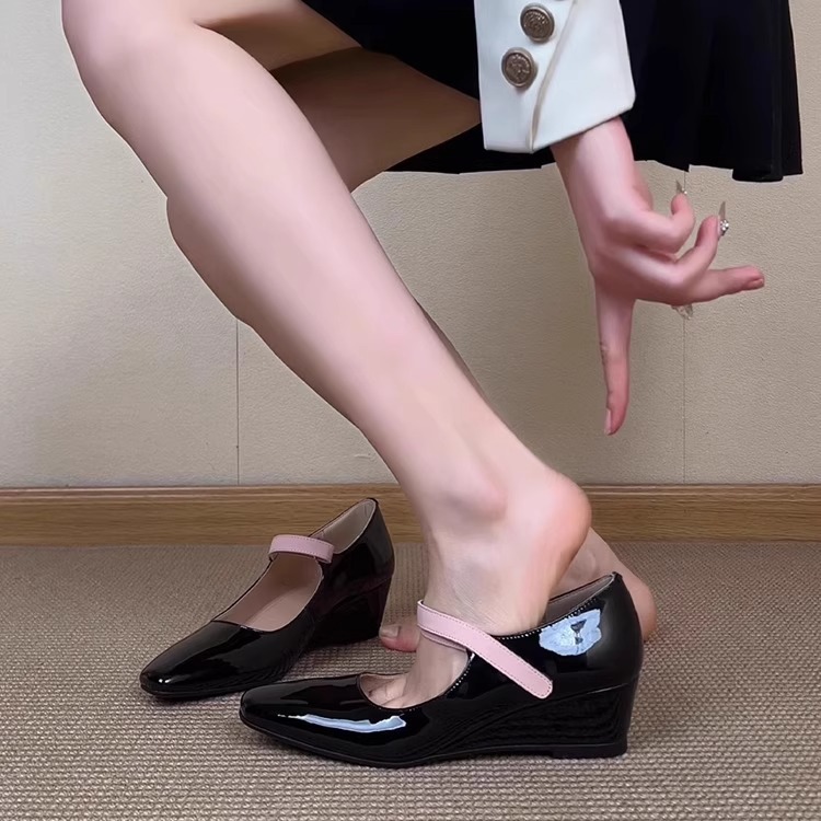 Women's Wedge Square Toe Shall - đánh giá và giá Velcro Hook Loop