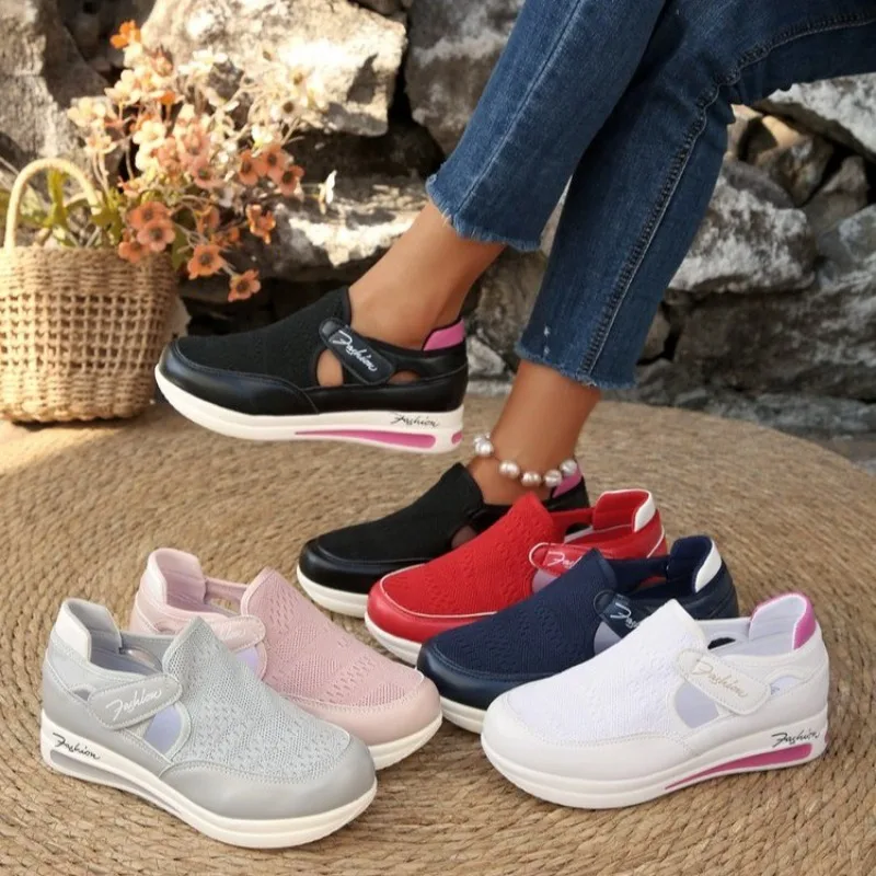 Women Platform Slip on Sneaker - đánh giá và giá Velcro Hook Loop
