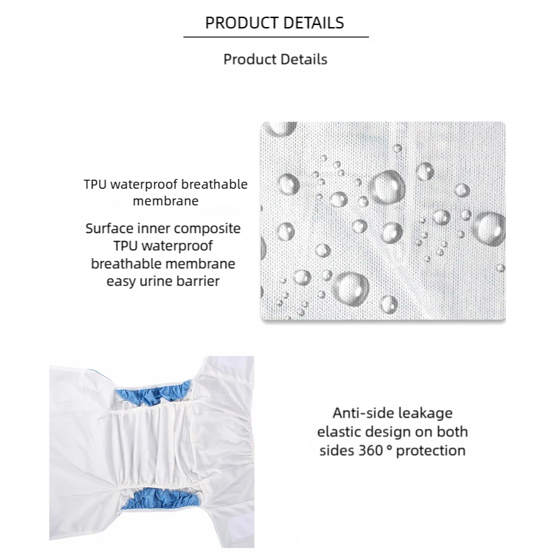Reusable Washable Adult Cloth  - đánh giá và giá Velcro Hook Loop