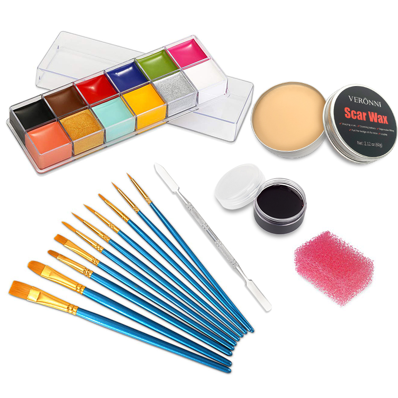 8 Chiếc SFX Trang Điểm 20 Màu  - đánh giá và giá Body Paint Sfx