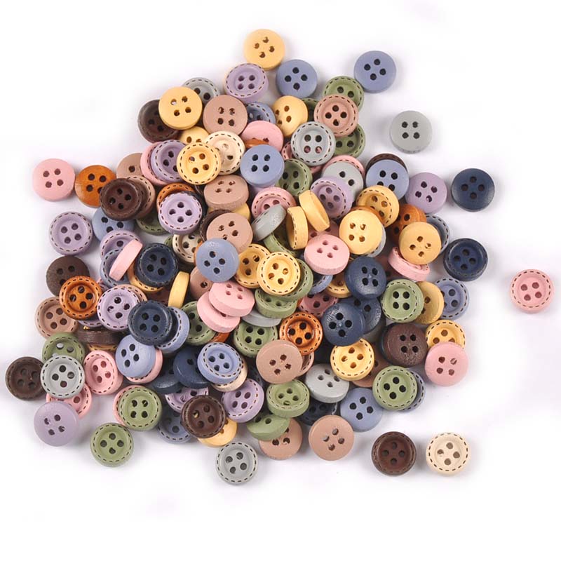 100pcs 10mm Mixed Wooden Decor - đánh giá và giá Snap Fastener Set