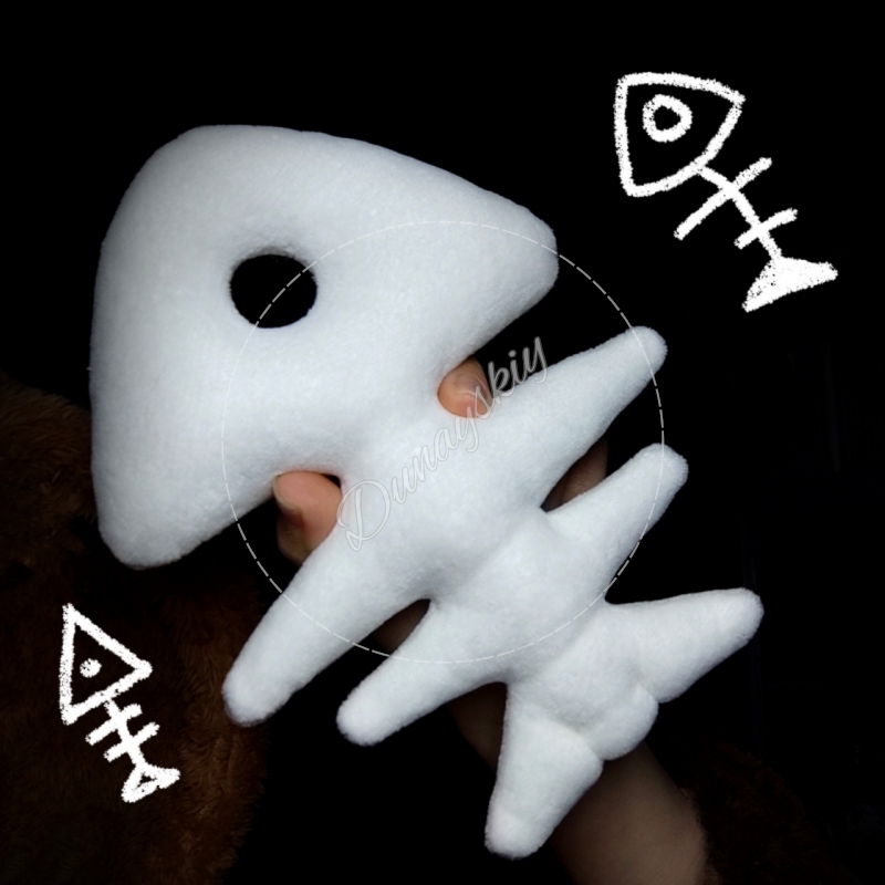 Plush Fishbone Keychain For Fu - đánh giá và giá Fishbones Cosplay Prop