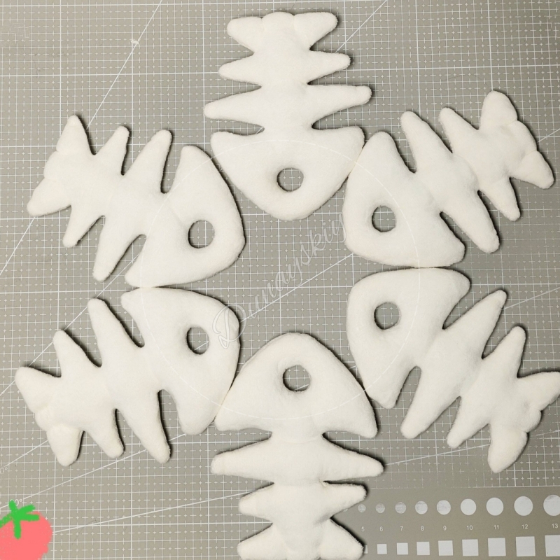 Plush Fishbone Keychain For Fu - đánh giá và giá Fishbones Cosplay Prop
