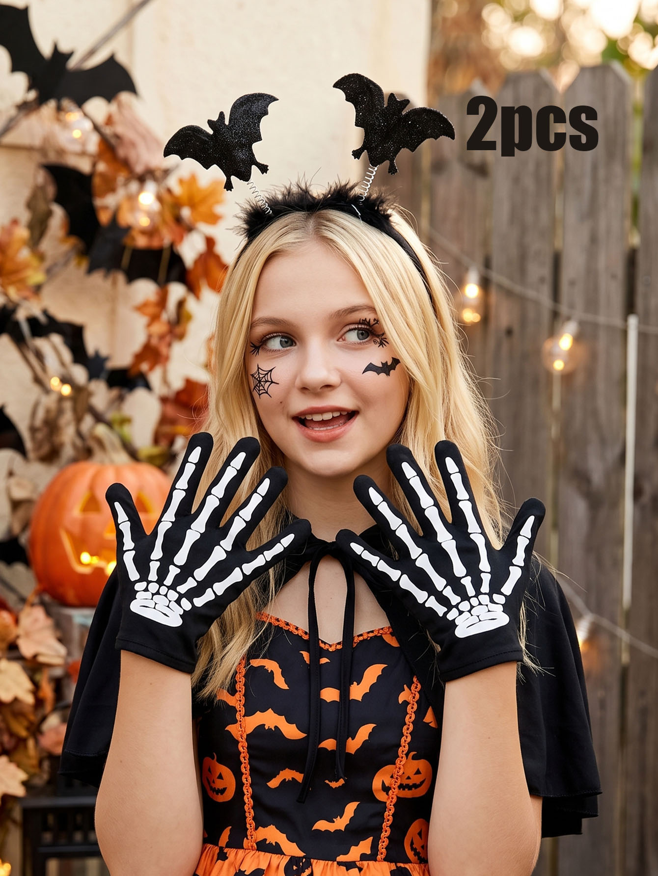 2Pcs Teen Girls Halloween Acce - đánh giá và giá Cosplay Bat Prop