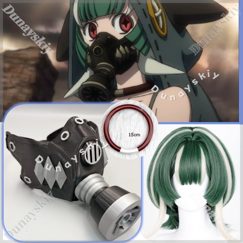 Guita Cyberpunk Gas Mask Green - đánh giá và giá Cosplay Prop 3D Print
