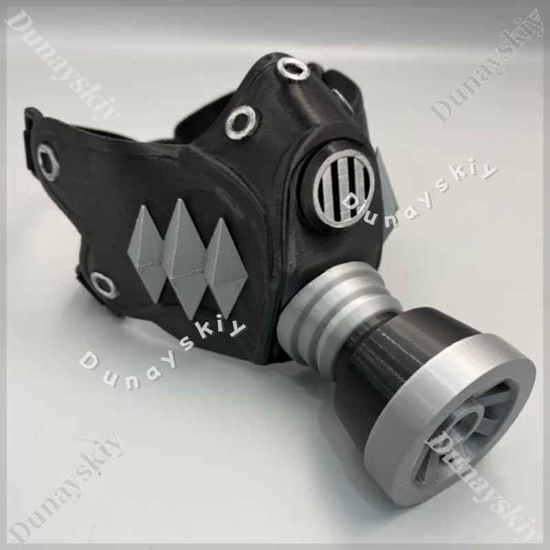 Guita Cyberpunk Gas Mask Green - đánh giá và giá Cosplay Prop 3D Print
