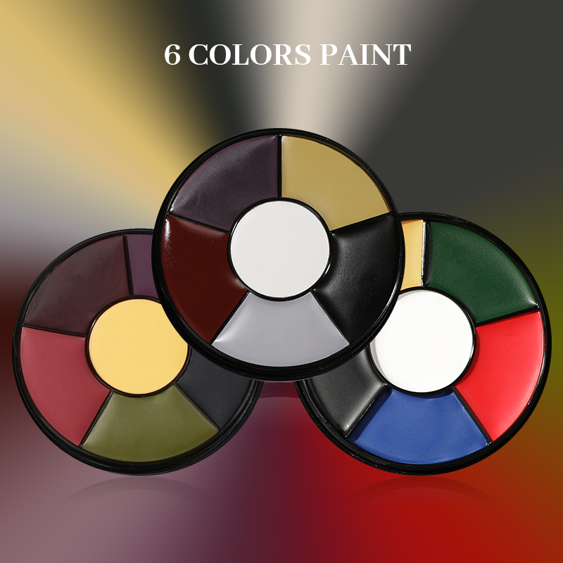 6 Color Oil Face Paint palette - đánh giá và giá Body Paint Sfx