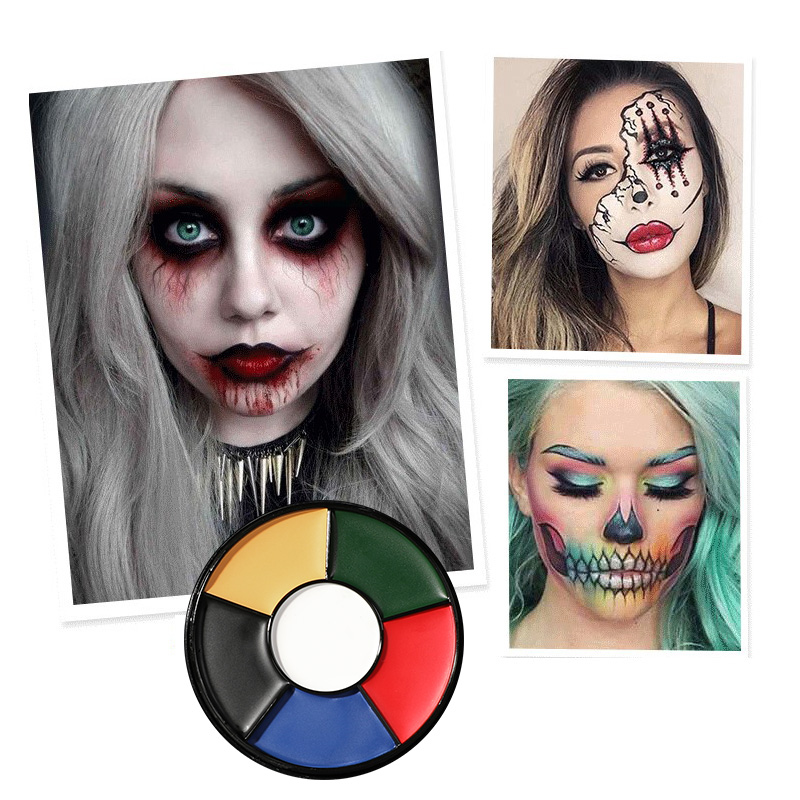 6 Color Oil Face Paint palette - đánh giá và giá Body Paint Sfx