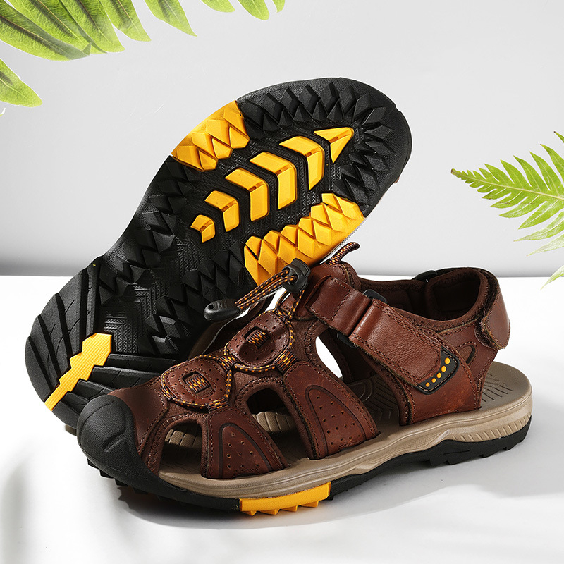 Large Size New Summer Men's To - đánh giá và giá Velcro Hook Loop