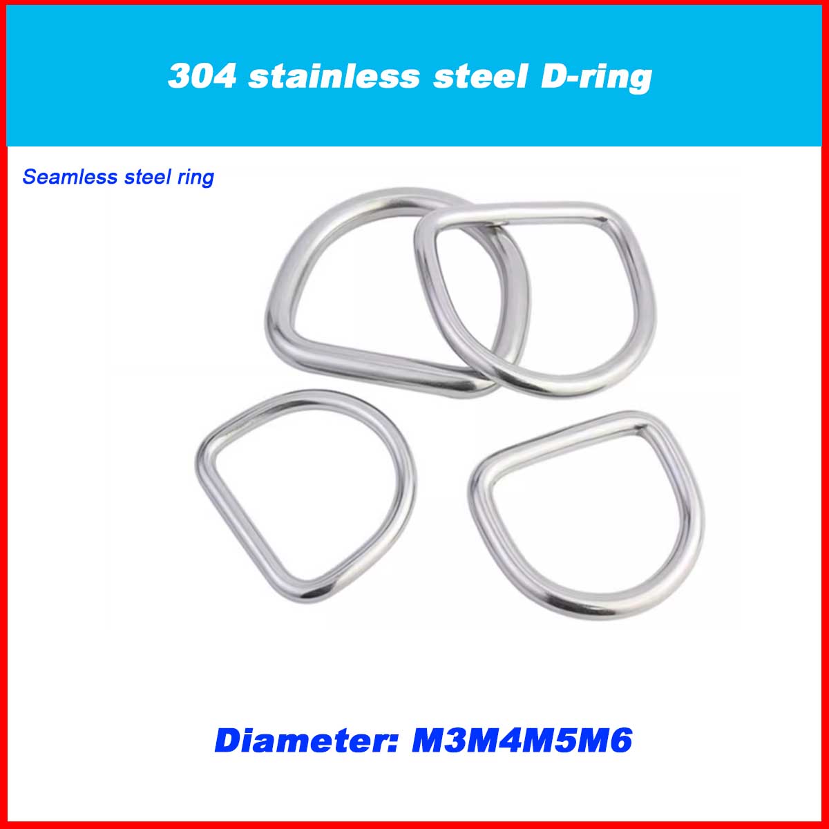 304 Stainless Steel D-ring / L - đánh giá và giá D Ring Strap