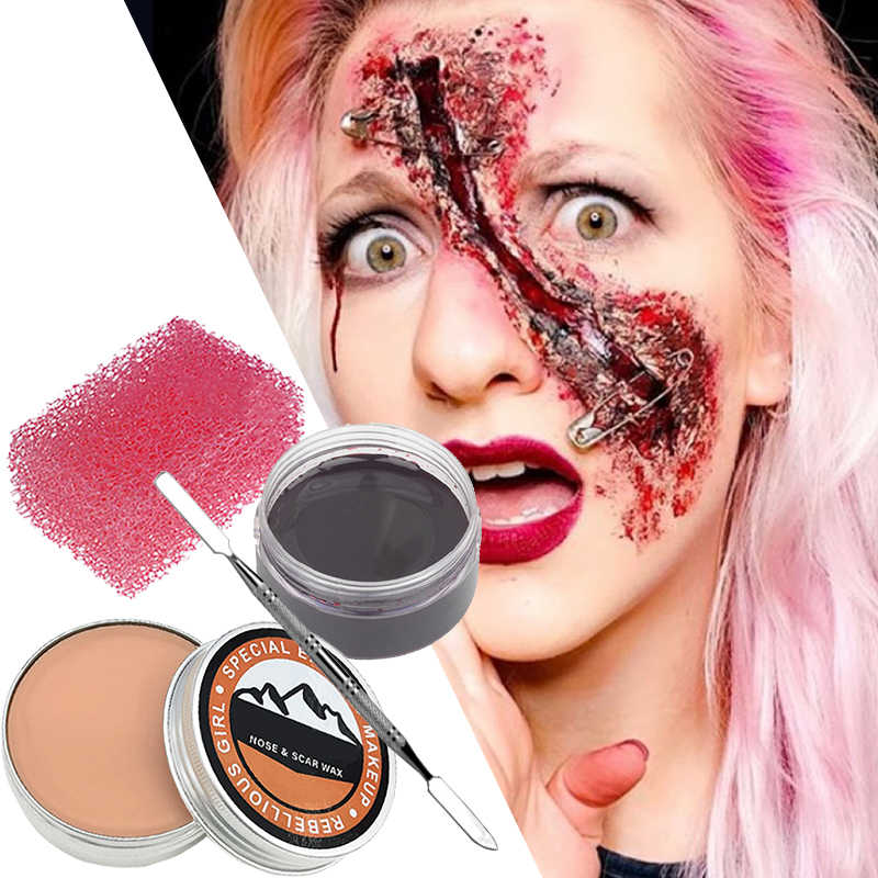 SFX Makeup Kit Scars Wax Hallo - đánh giá và giá Body Paint Sfx