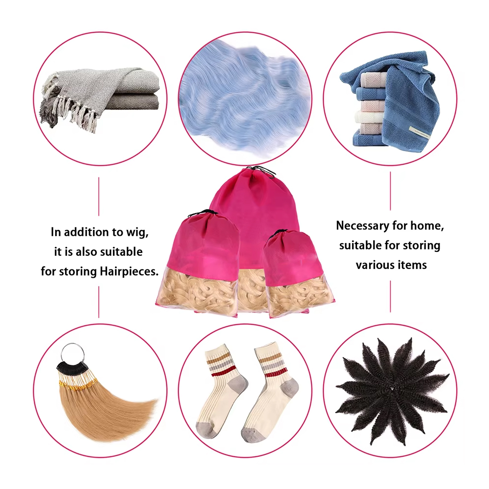 12pcs Portable Non-woven Wig B - đánh giá và giá Aerith Cosplay Prop