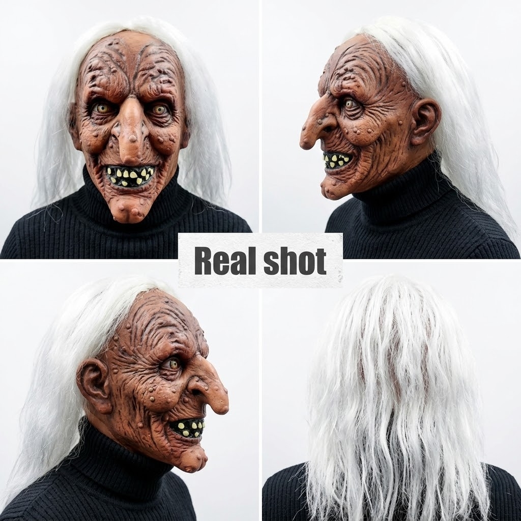 Creative Witch Latex Mask For  - đánh giá và giá Cosplay Prop Designer