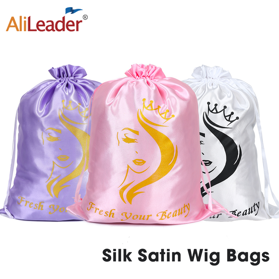 Satin Wig Bag With Drawstring  - đánh giá và giá Aerith Cosplay Prop