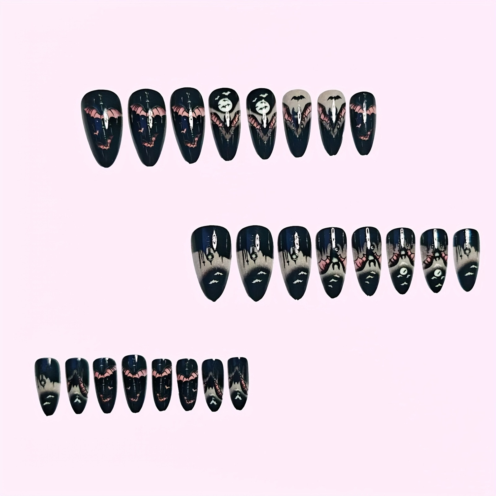 24Pcs Halloween Fake Nails Bla - đánh giá và giá Cosplay Bat Prop
